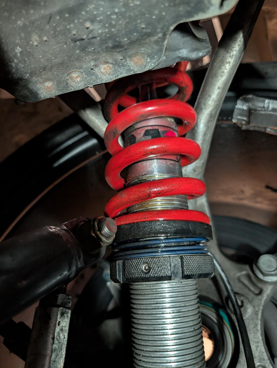 A blown QA1 proma star coilover on the C5 Corvette. DOH.