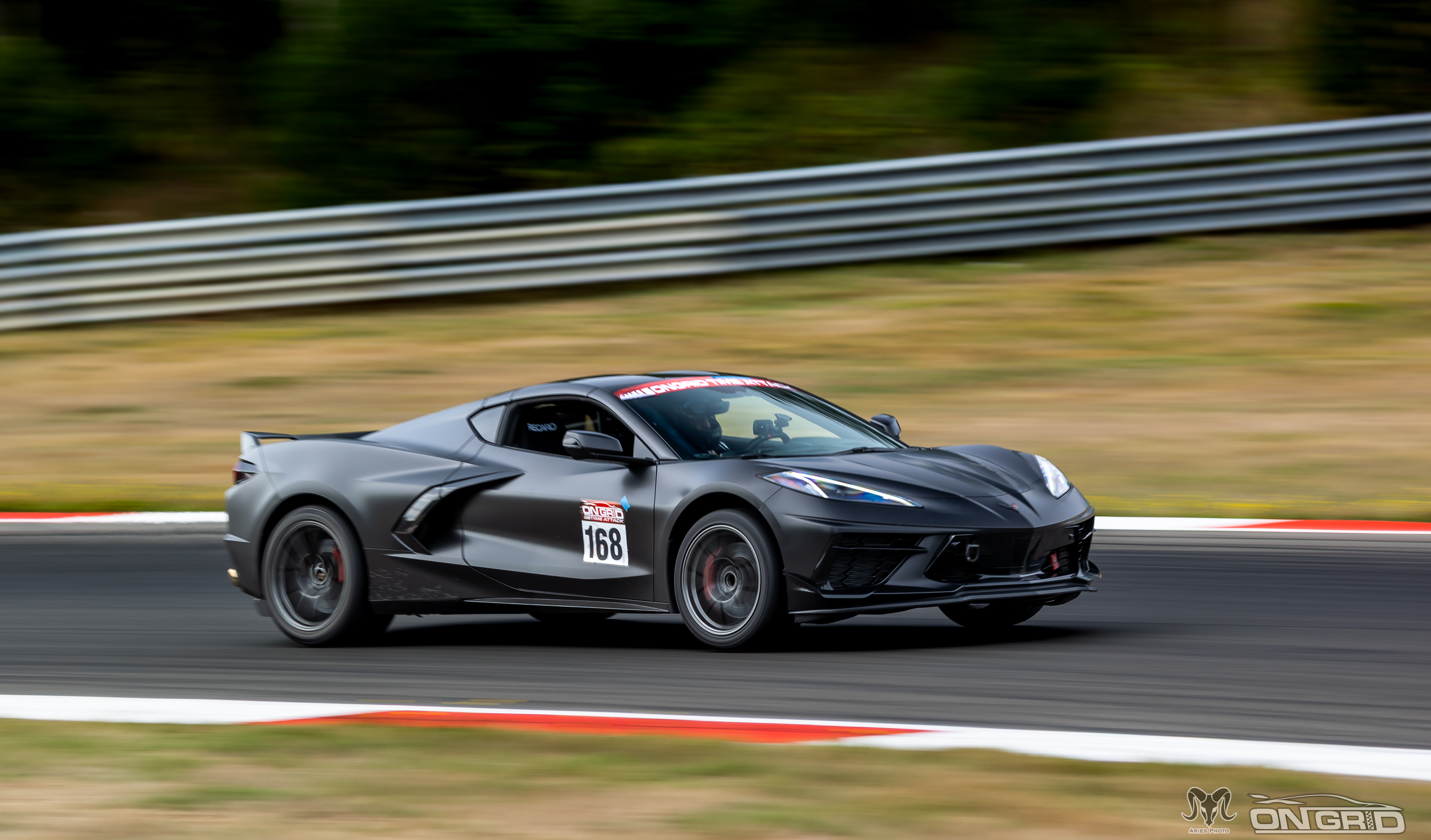 Black on Black C8 Z51 Corvette at the Ridge